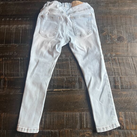 Zara Light Blue Skinny Jeans Toddler 4-5 Years Stretch - Picture 4 of 4